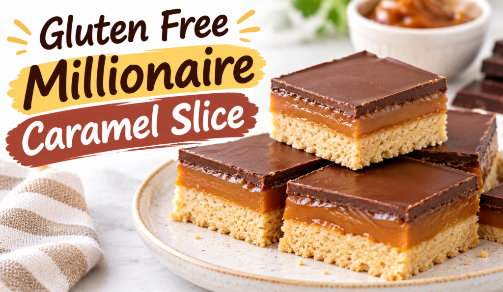 Gluten Free Millionaire Caramel Slice